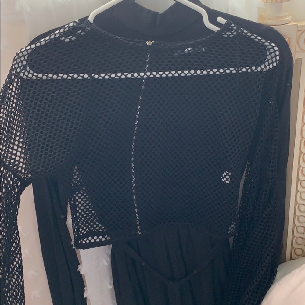 LF fishnet top